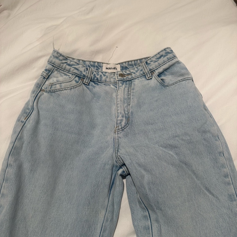 Rollas High Rise Blue Jeans